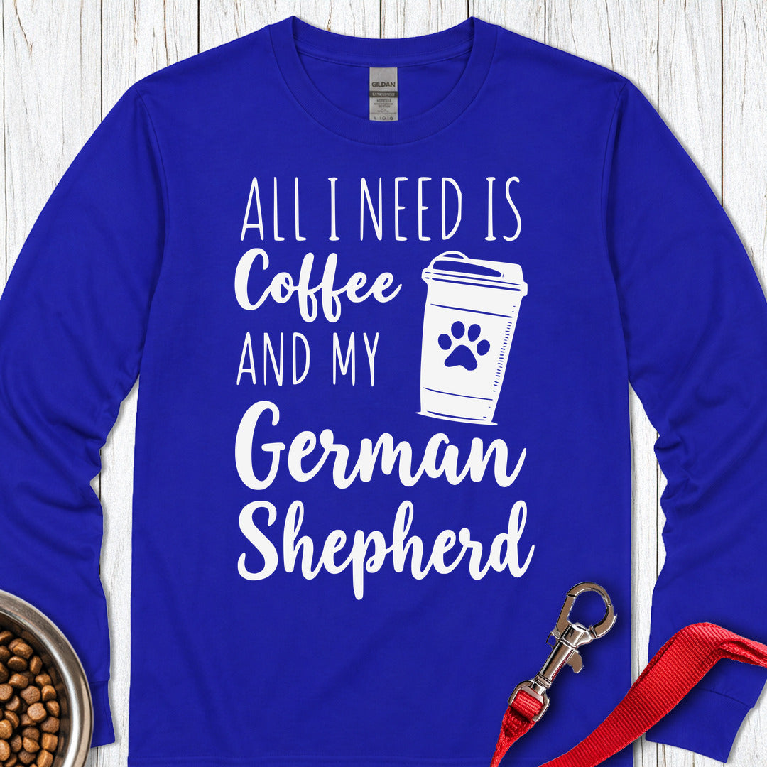 German Shepherd Coffee Long Sleeve — Royal