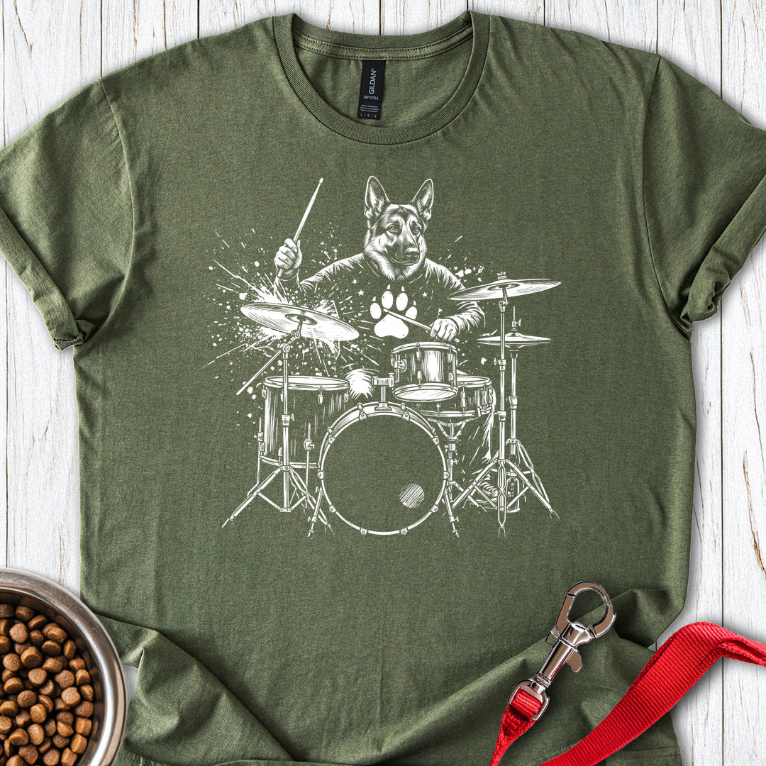 German Shepherd Drummer Military Green
