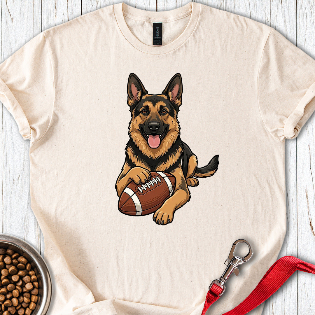 German Shepherd Football Natural