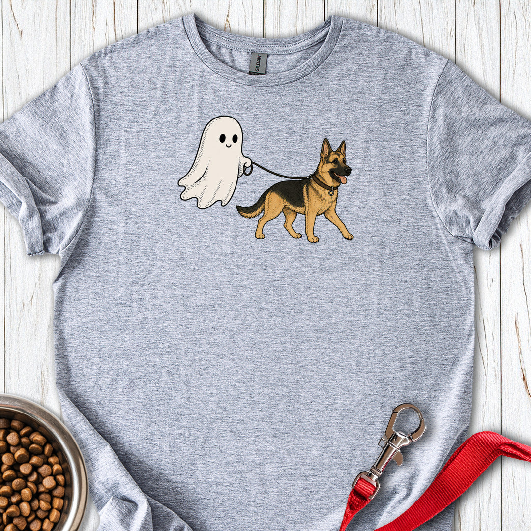 German Shepherd Ghost Halloween Sport Grey