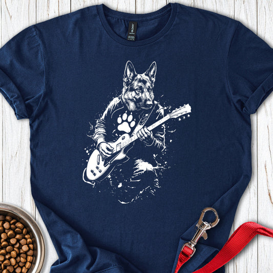 German Shepherd Guitar Navy