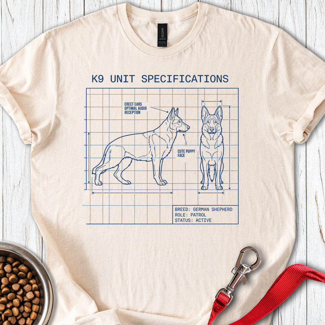 German Shepherd K9 Blue Print Natural
