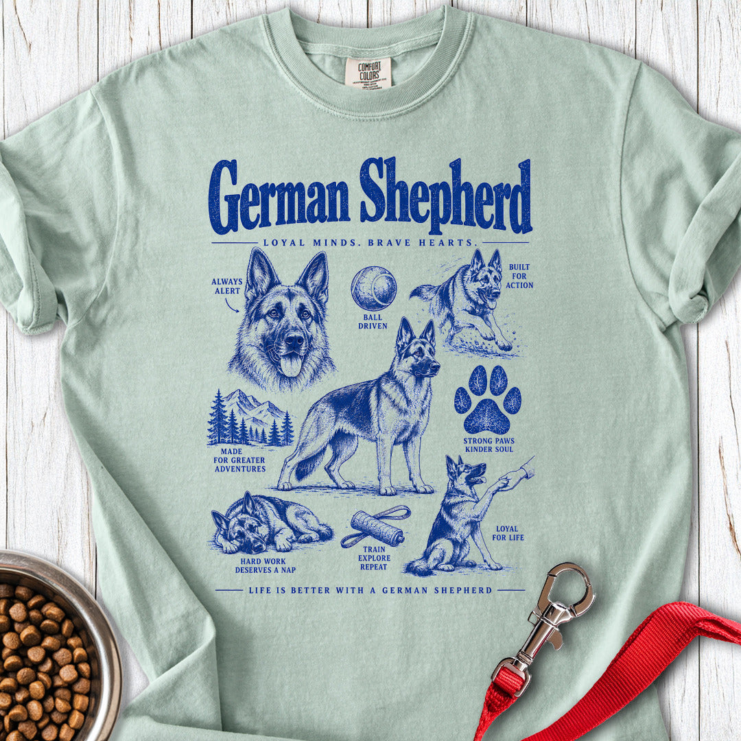 German Shepherd Life Is Better Premium Tee — Bay