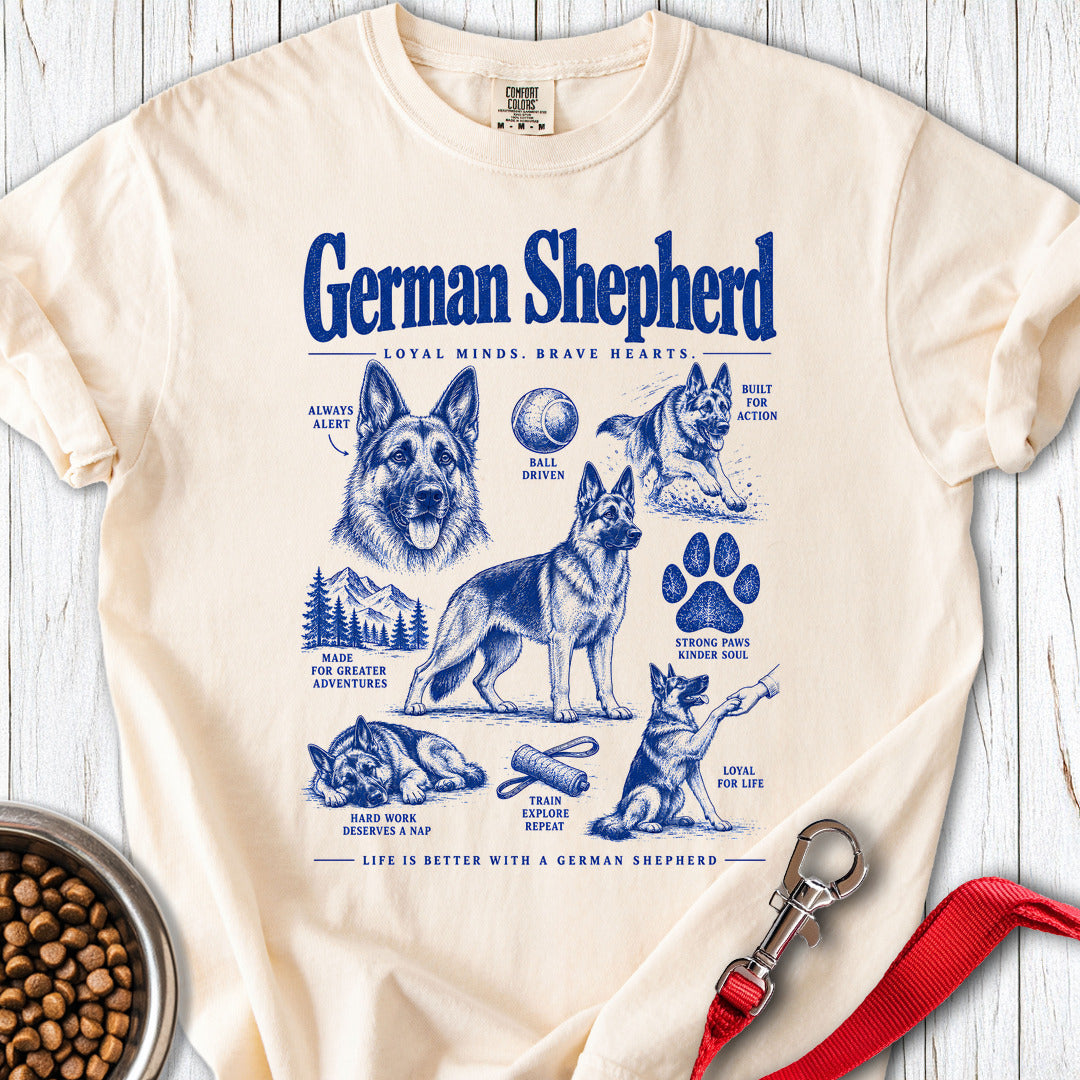 German Shepherd Life Is Better Premium Tee — Ivory