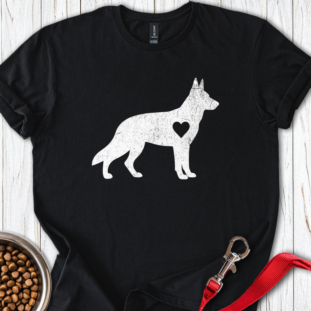 German Shepherd Love Black