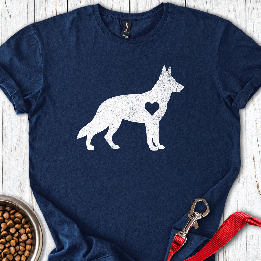 German Shepherd Love Navy