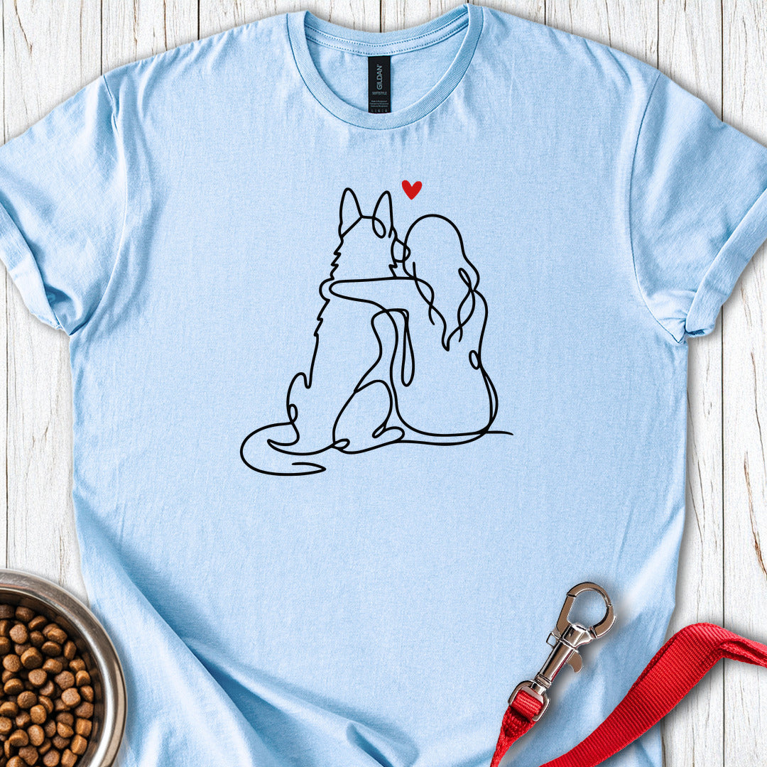 German Shepherd Lover Light Blue