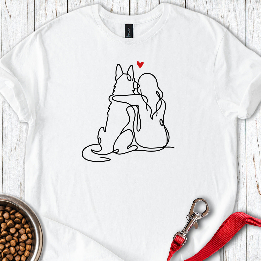 German Shepherd Lover White