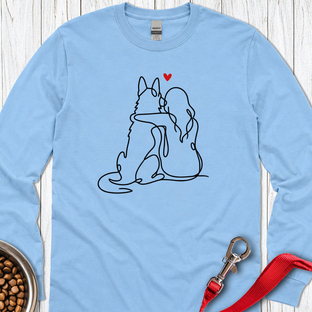 German Shepherd Lover Long Sleeve — Carolina Blue