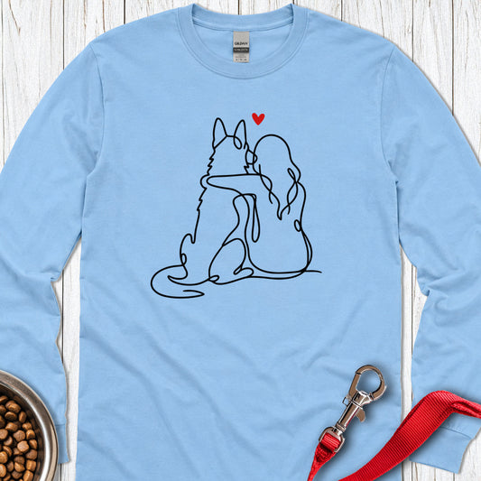 German Shepherd Lover Long Sleeve — Carolina Blue