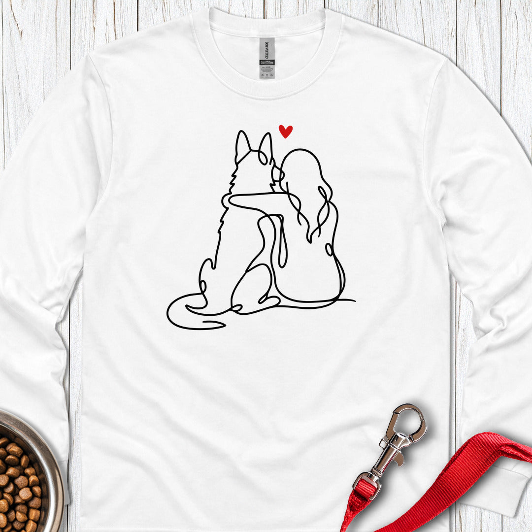 German Shepherd Lover Long Sleeve — White