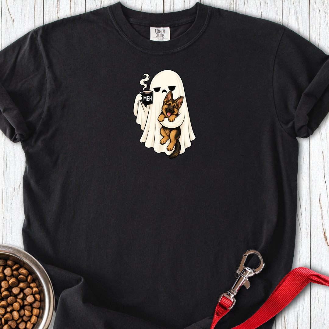 German Shepherd Meh Ghost Premium Tee — Black