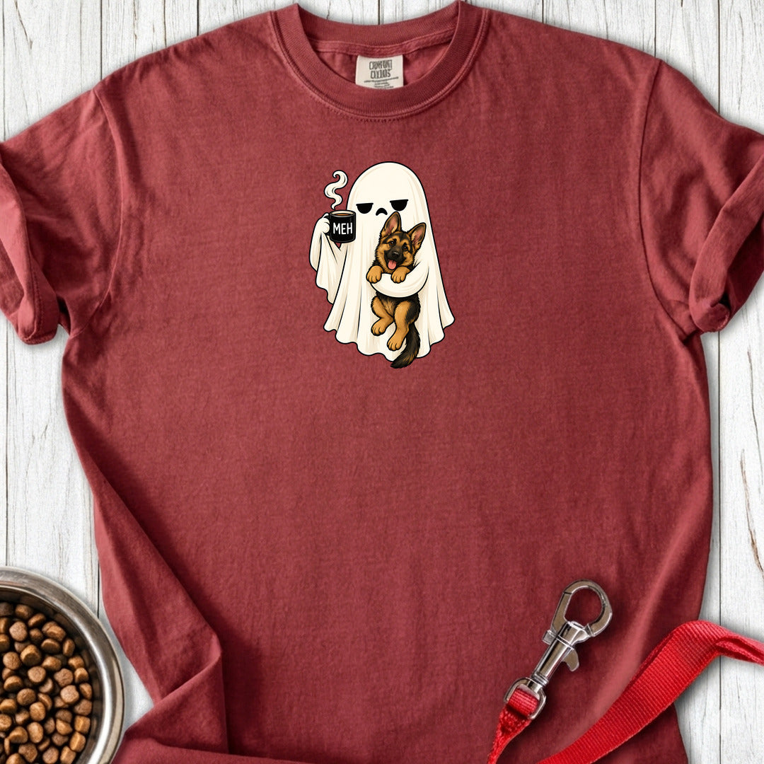 German Shepherd Meh Ghost Premium Tee — Brick