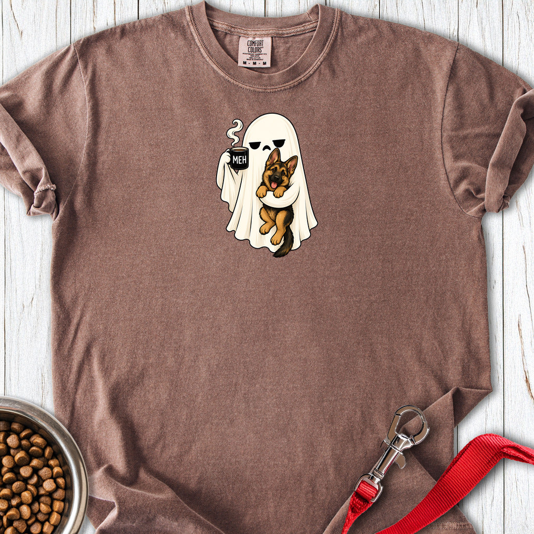 German Shepherd Meh Ghost Premium Tee — Espresso