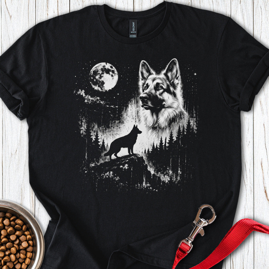 German Shepherd Moon Black