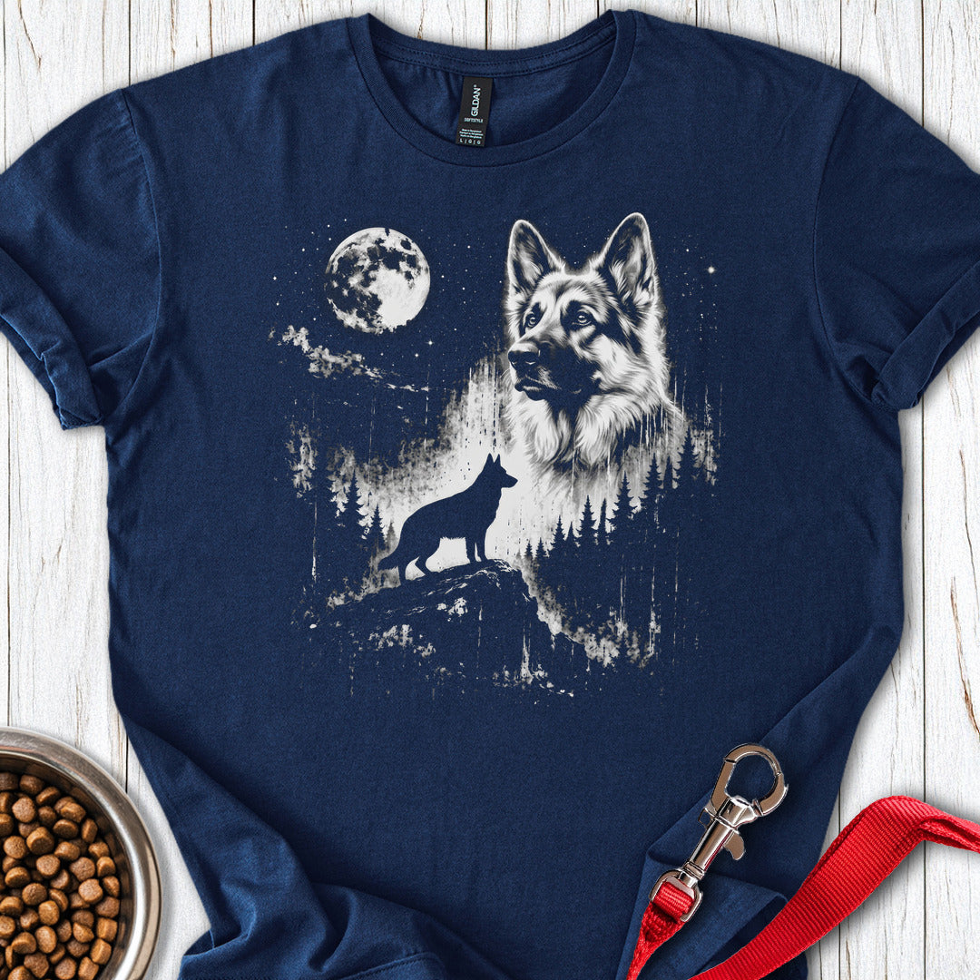 German Shepherd Moon Navy
