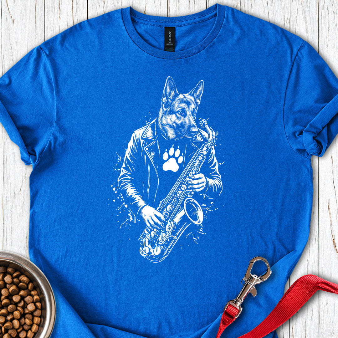 German Shepherd Saxophone Royal