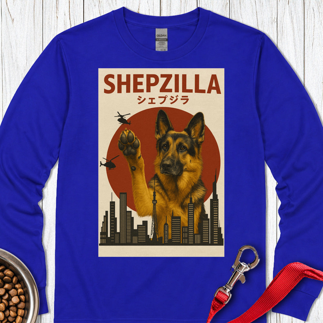 German Shepherd Shepzilla Long Sleeve — Royal