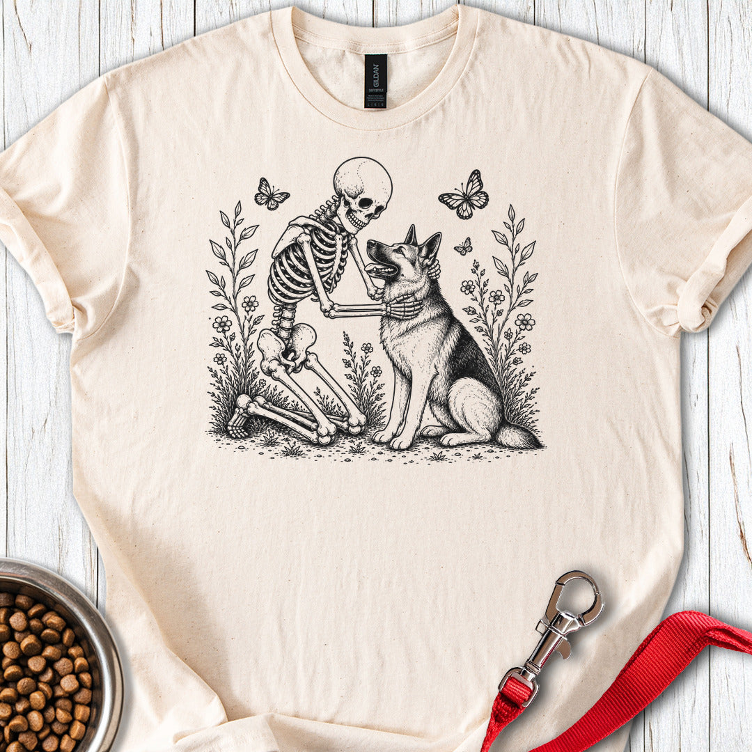 German Shepherd Skeleton Halloween Natural