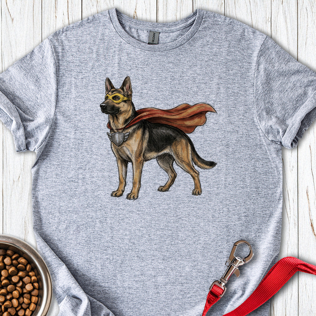 German Shepherd Superhero Sport Grey