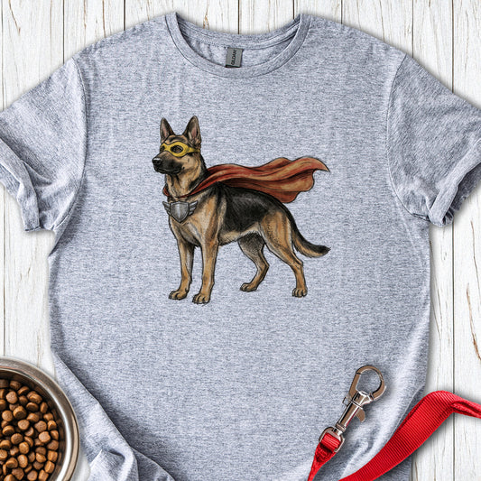 German Shepherd Superhero Sport Grey