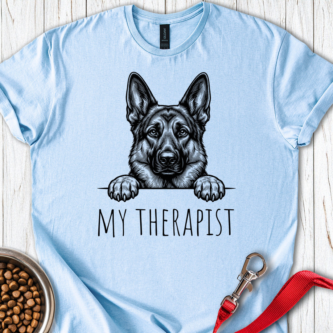German Shepherd Therapist Light Blue
