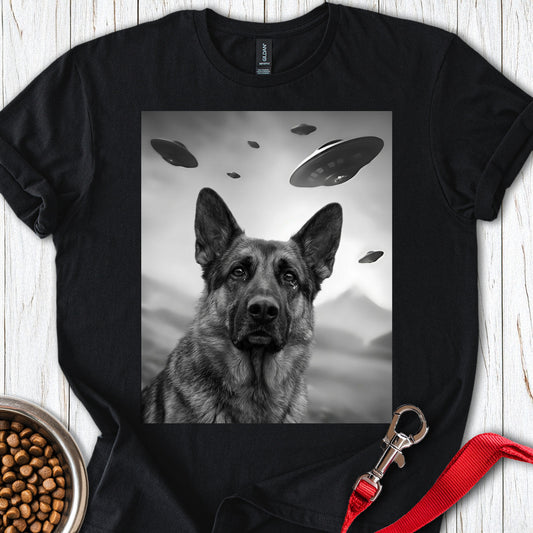 German Shepherd UFO Black