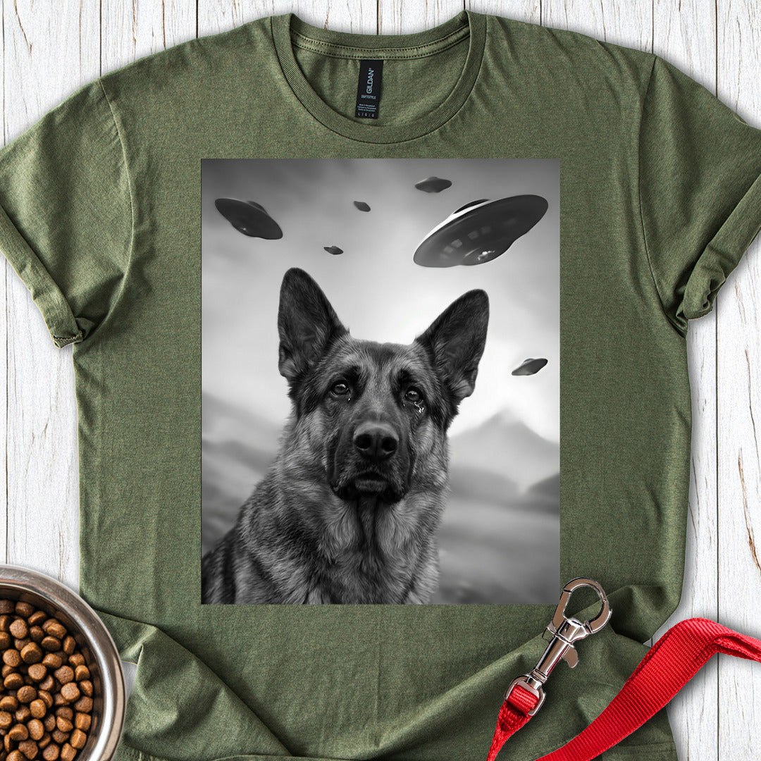 German Shepherd UFO Military Green