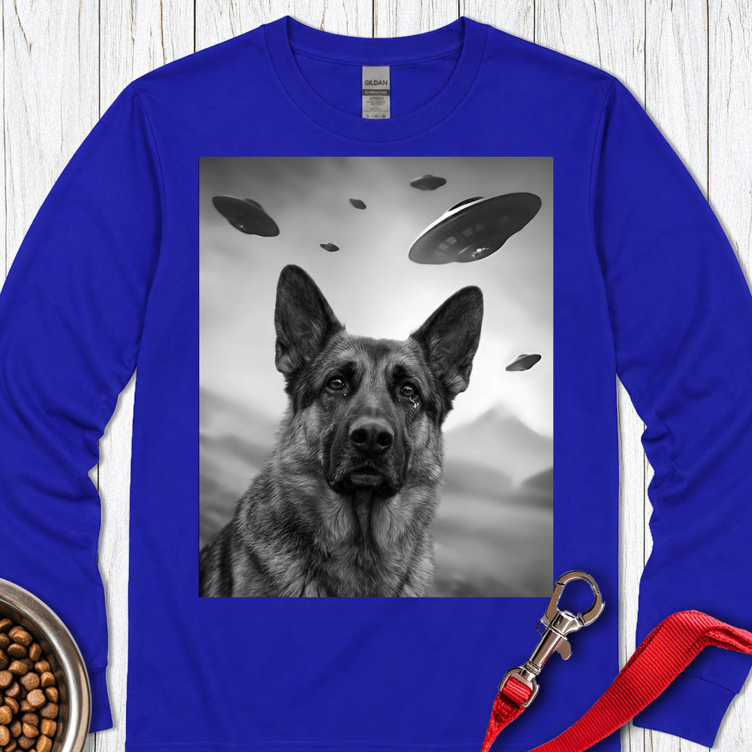 German Shepherd UFO Long Sleeve — Royal