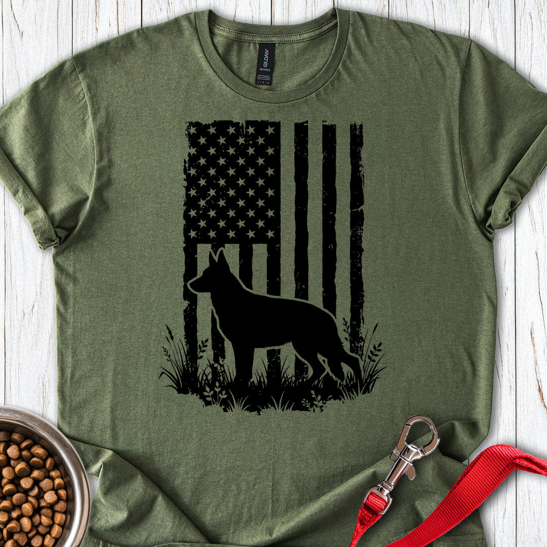 German Shepherd USA Military Green