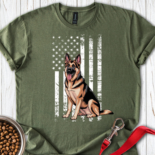 German Shepherd USA Military Green