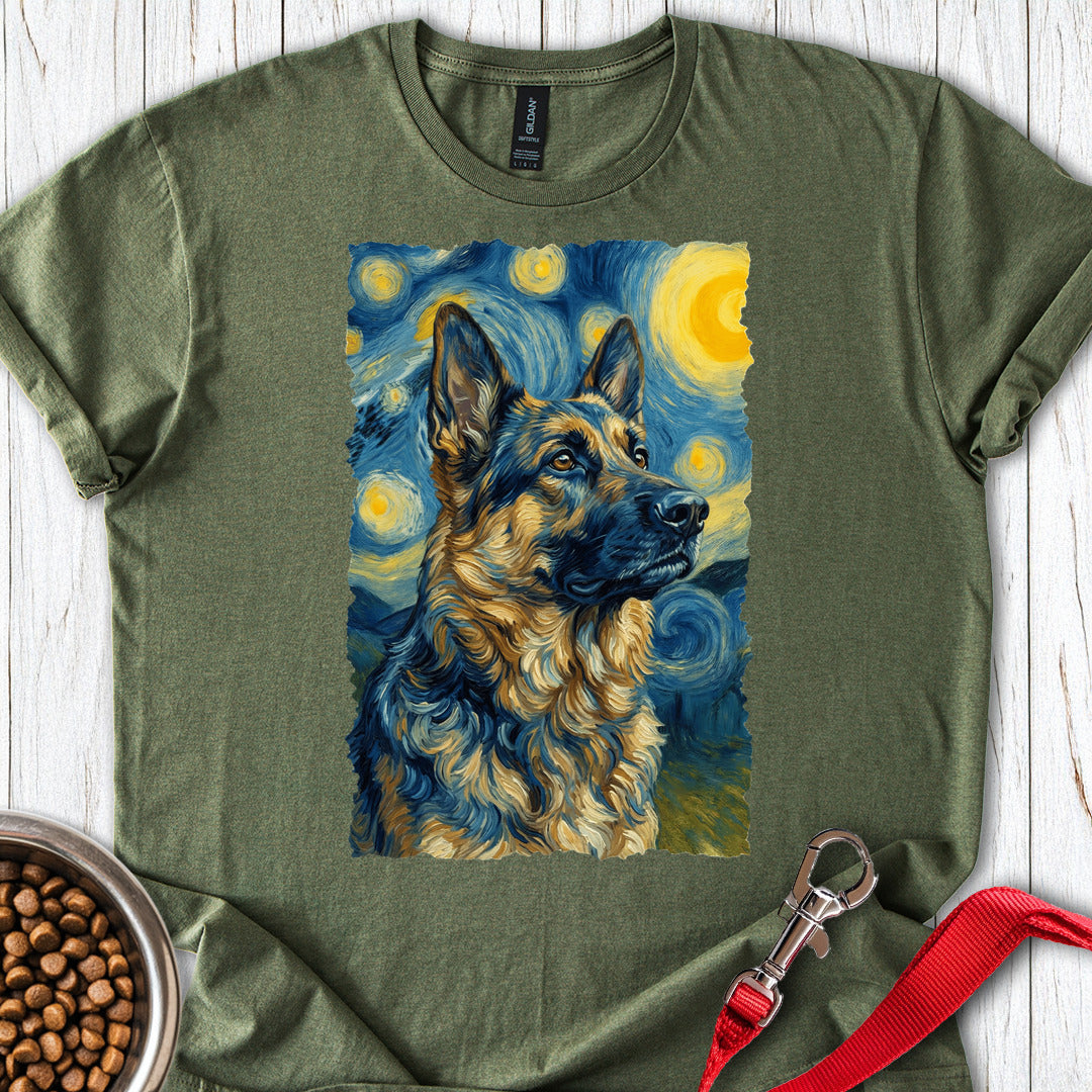 German Shepherd van Gogh Military Green