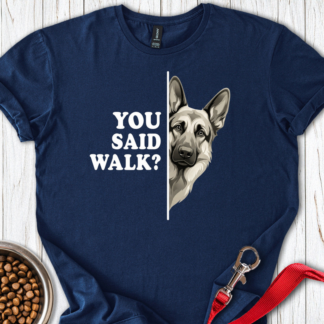 German Shepherd Walk Navy