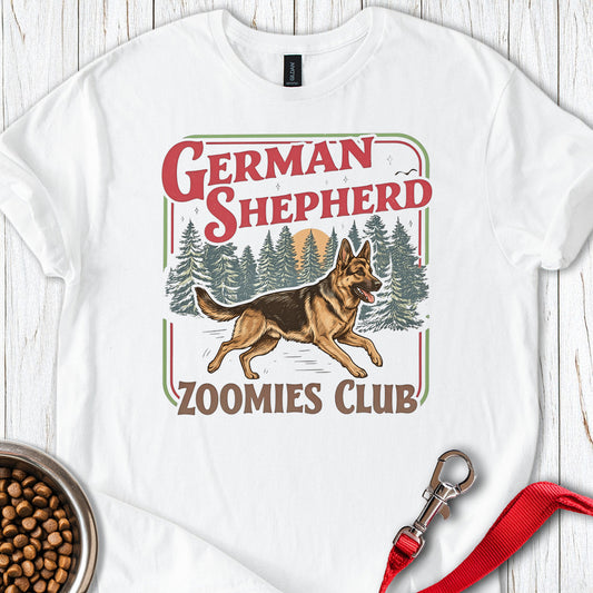 German Shepherd Zoomies White
