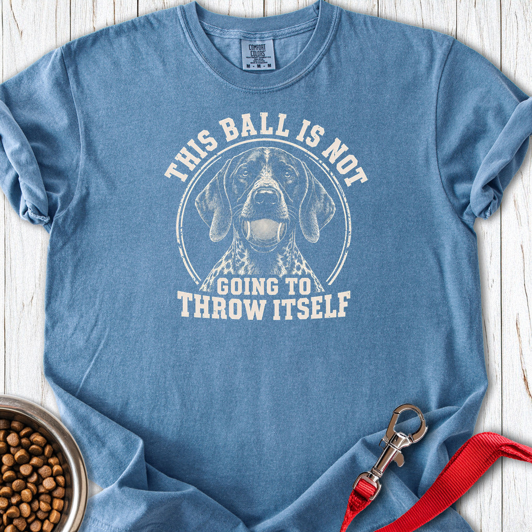 German Shorthaired Pointer Ball Premium Tee — Blue Jean