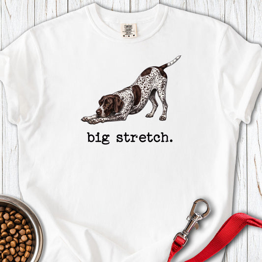German Shorthaired Pointer Big Stretch Premium Tee White