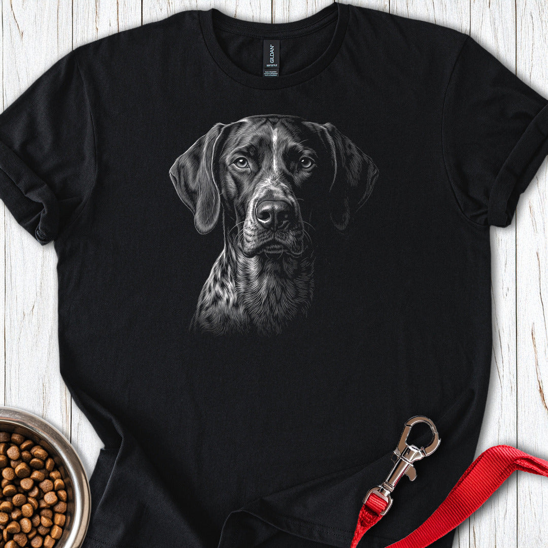 German Shorthaired Pointer Engraved — Black