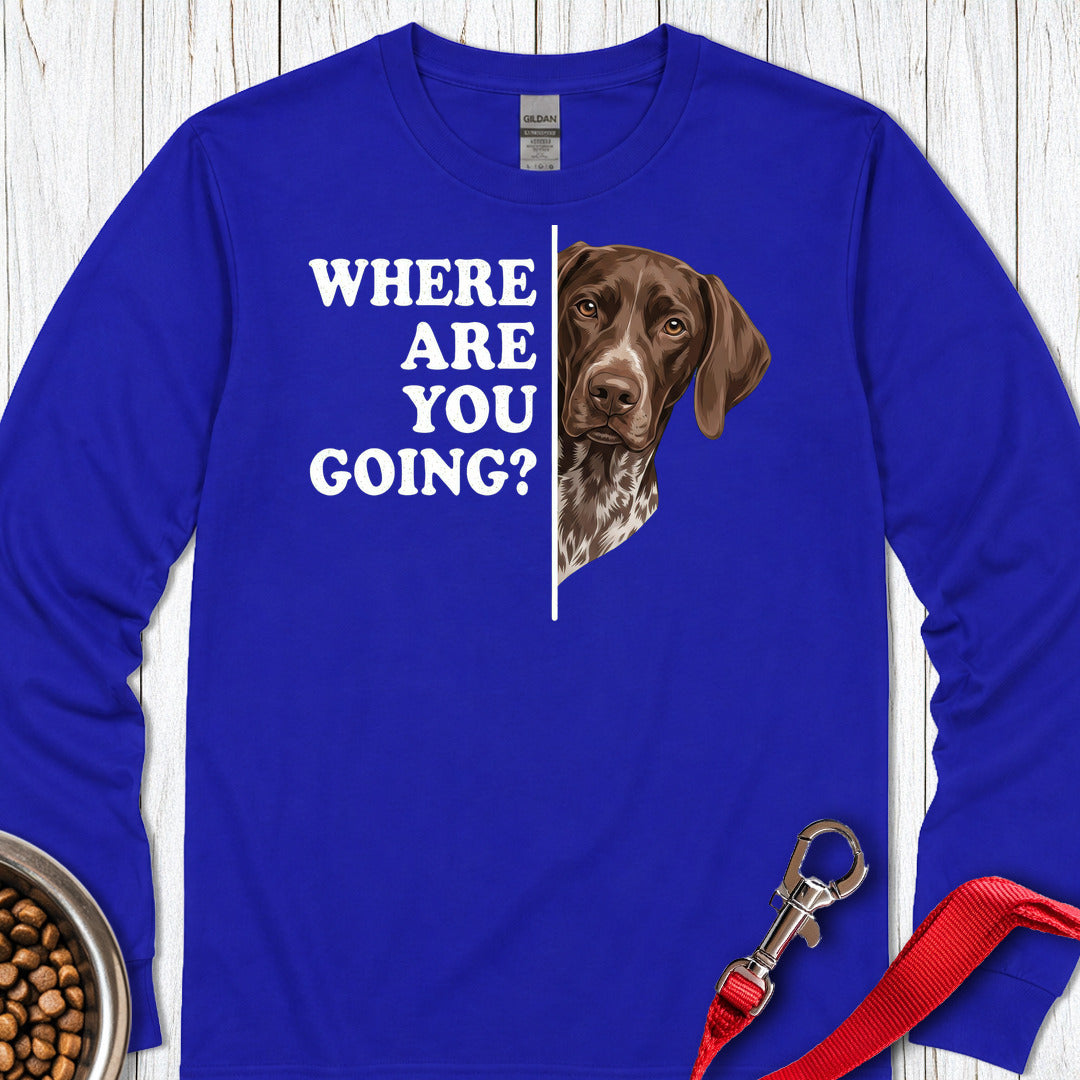 German Shorthaired Pointer Following Long Sleeve — Royal