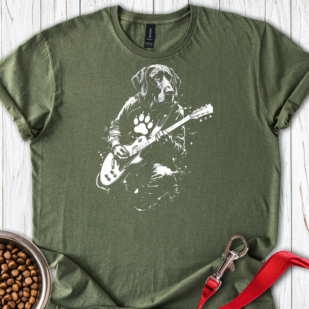 German Shorthaired Pointer Guitar Military Green
