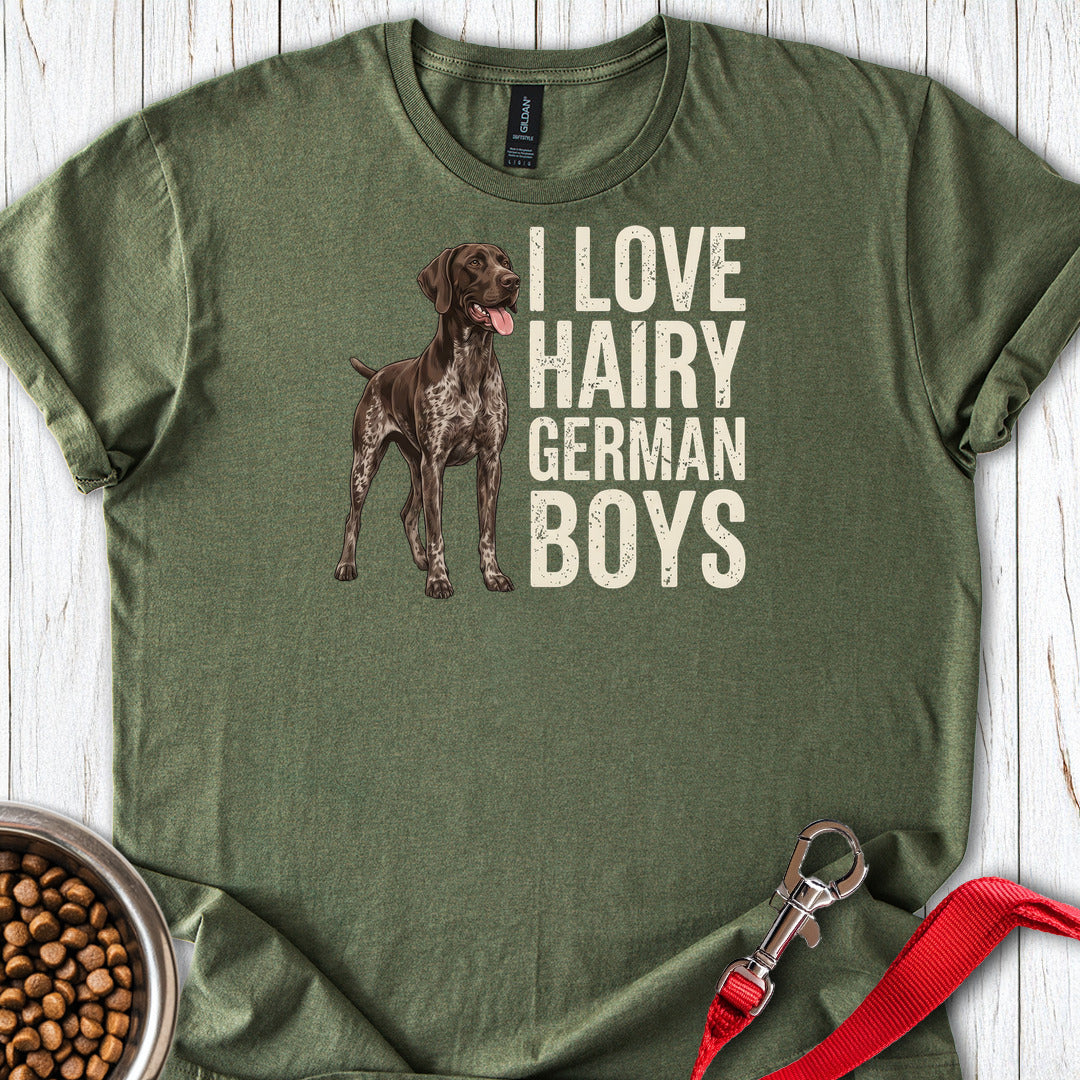 German Shorthaired Pointer Hairy Boys Military Green