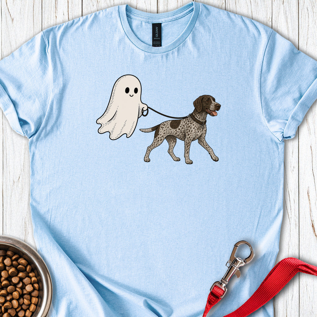 German Shorthaired Pointer Halloween Ghost Light Blue