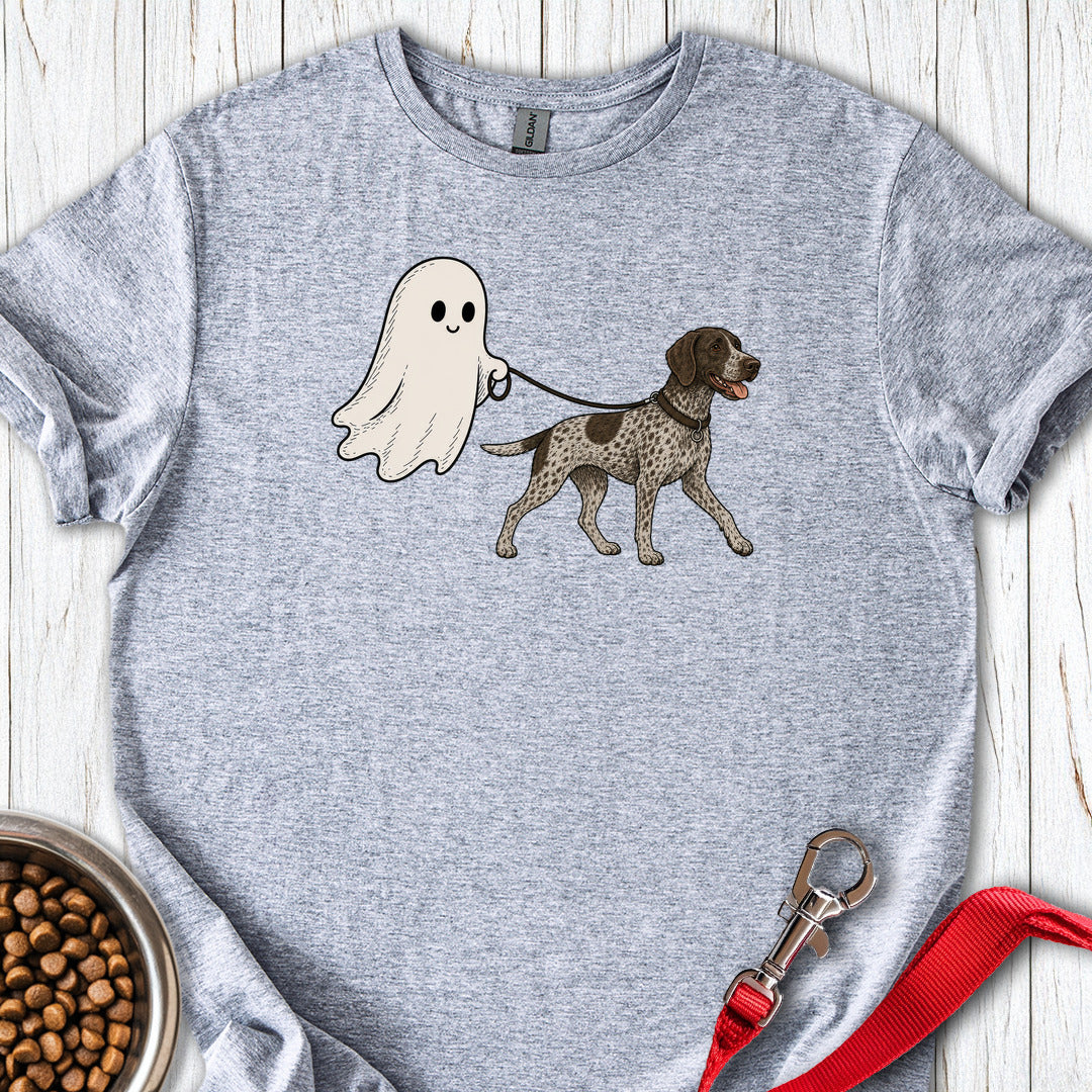 German Shorthaired Pointer Halloween Ghost Sport Grey