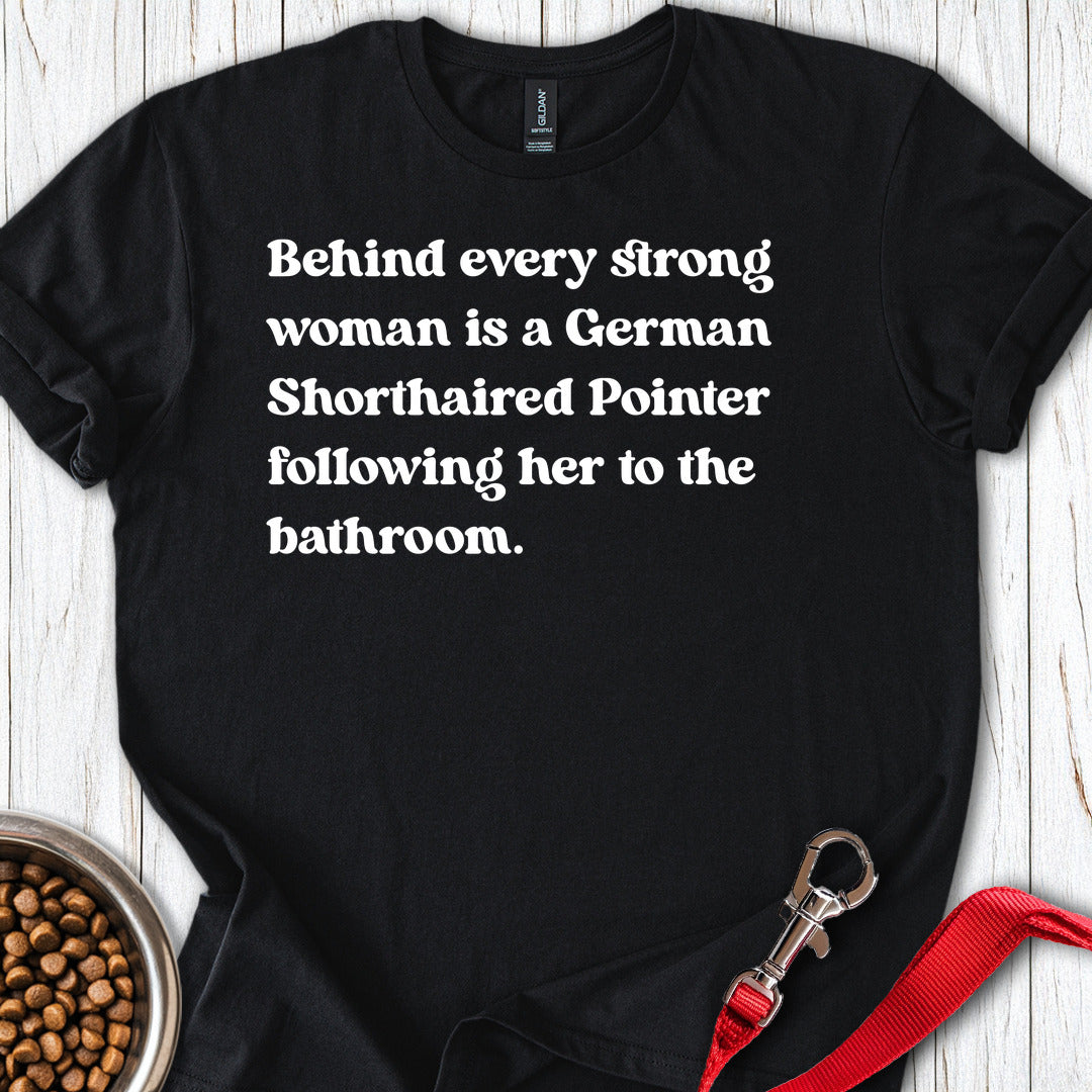 German Shorthaired Pointer Strong Woman Black