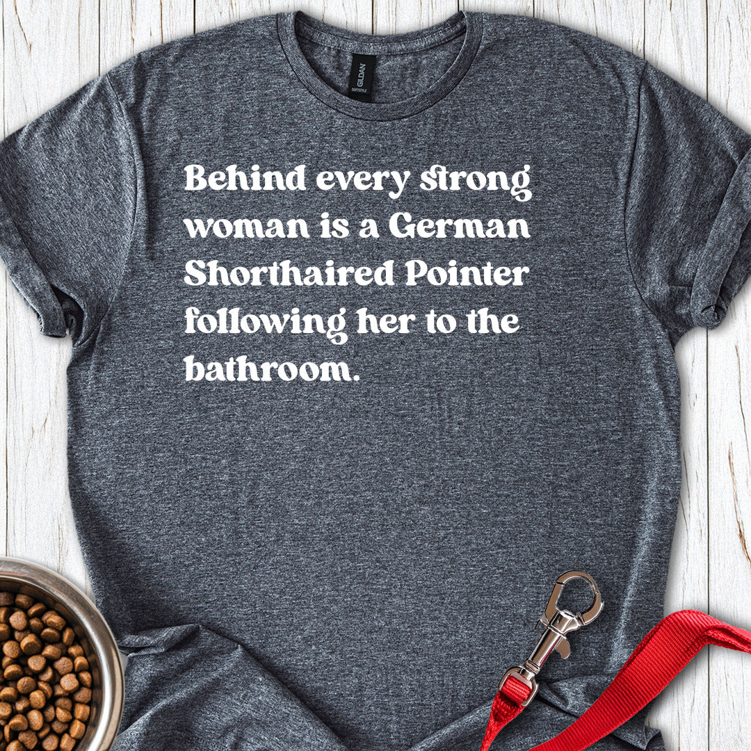 German Shorthaired Pointer Strong Woman Dark Heather