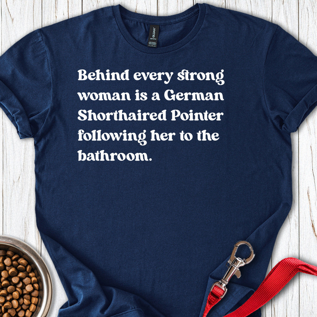 German Shorthaired Pointer Strong Woman Navy