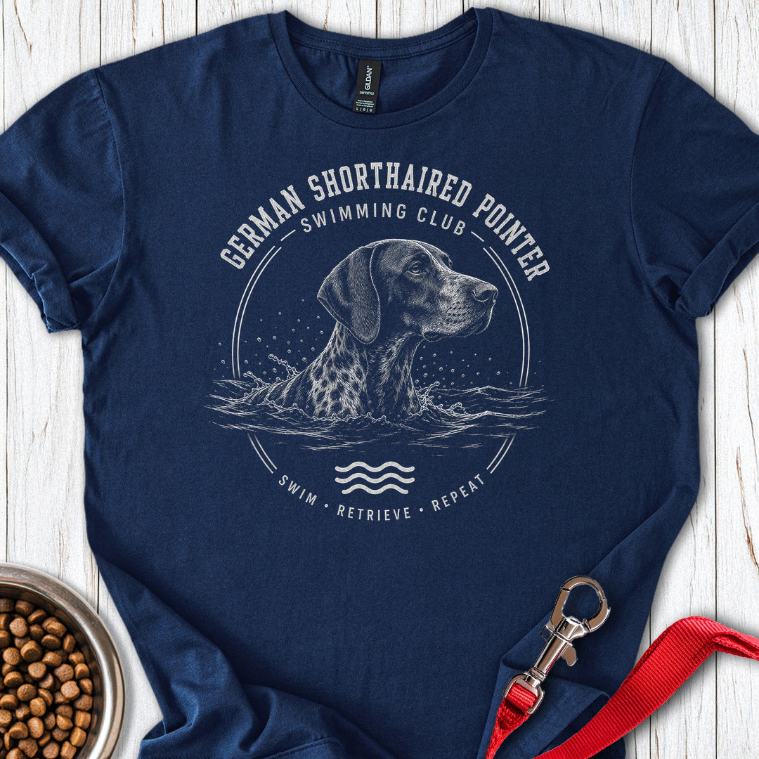 German Shorthaired Pointer Swimming Club Navy