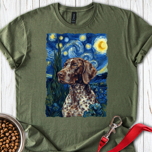 German Shorthaired Pointer Van Gogh Military Green