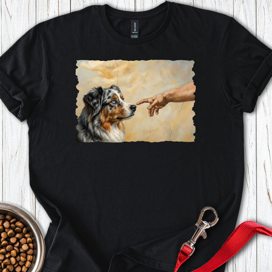 God Creates Australian Shepherd — Black