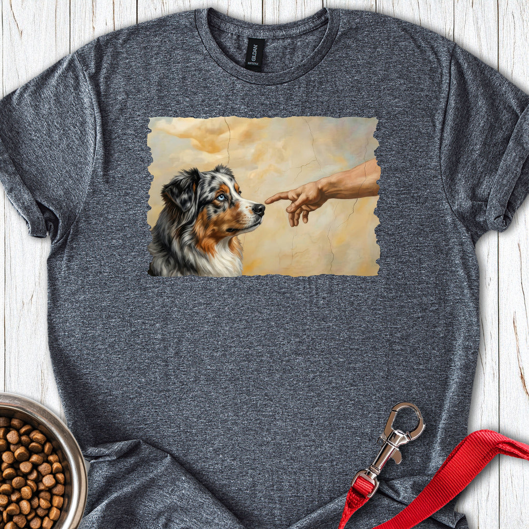 God Creates Australian Shepherd — Dark Heather