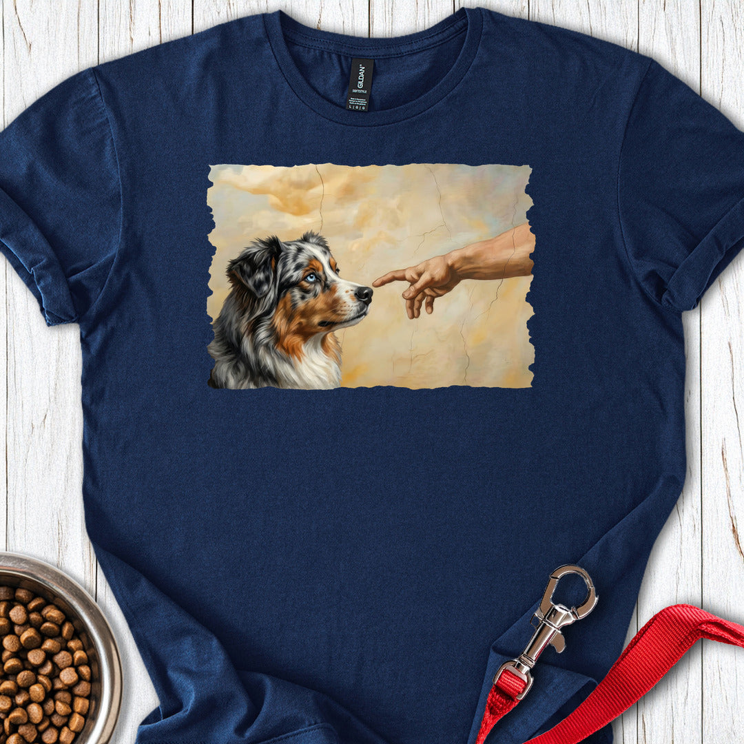 God Creates Australian Shepherd — Navy